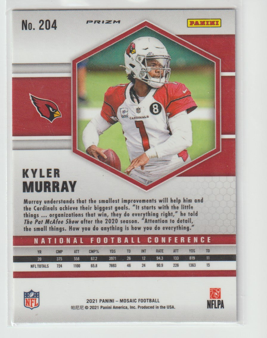 204 Kyler Murray - Arizona Cardinals Green Parallel