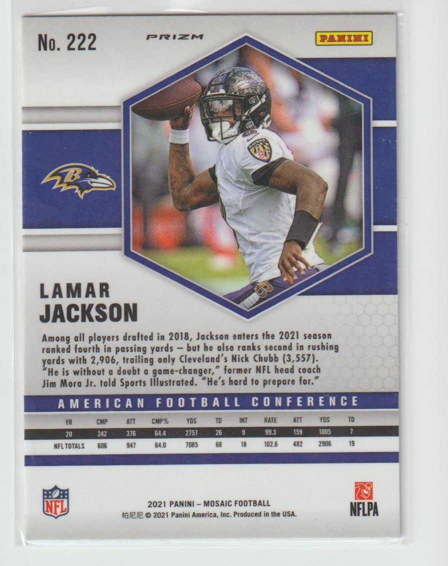222 Lamar Jackson - Baltimore Ravens Green Parallel
