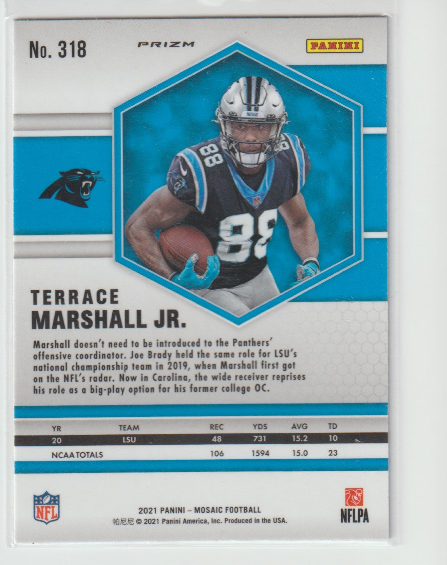 318 Terrace Marshall Jr. - Carolina Panthers Camo Pink Parallel