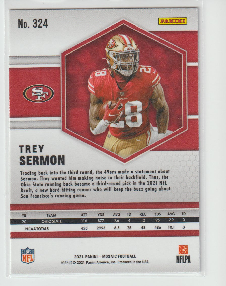 324 Trey Sermon - San Francisco 49ers