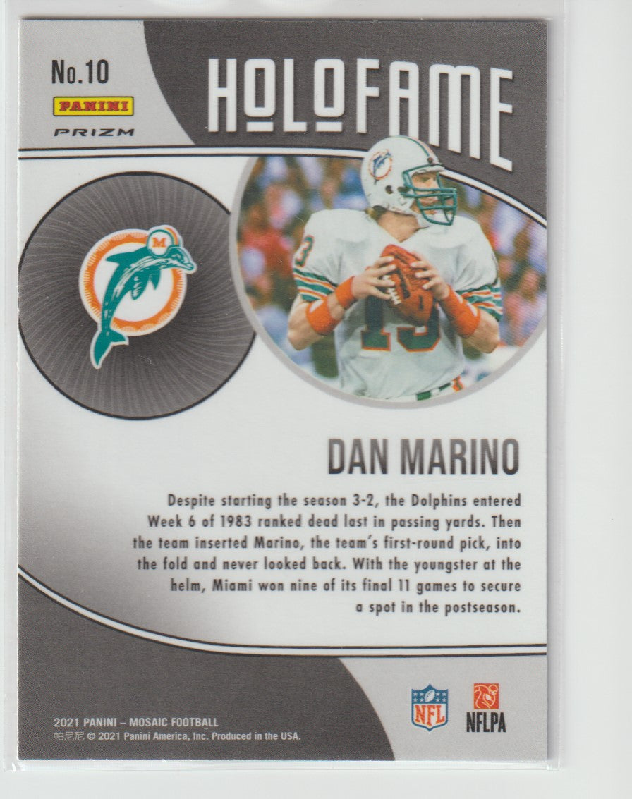 HoloFame 010 Dan Marino - Miami Dolphins Green Parallel