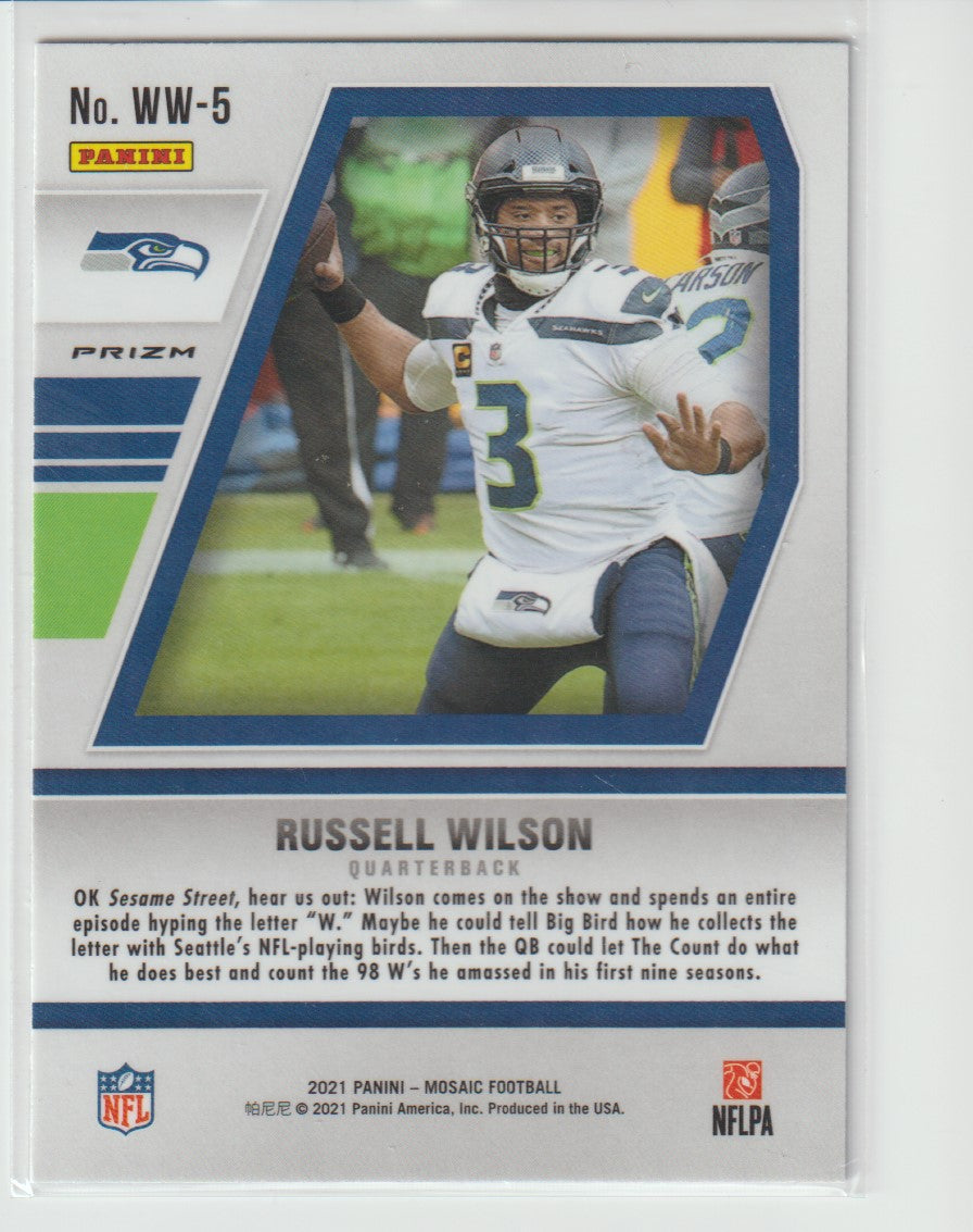 WW-5 Russell Wilson - Seattle Seahawks Mosaic Will to Win