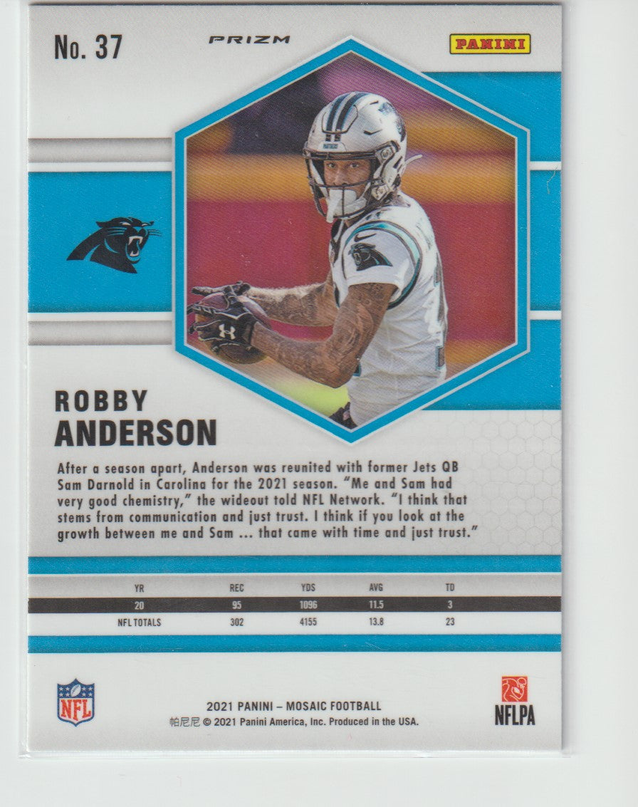 037 Robby Anderson - Carolina Panthers Green Parallel