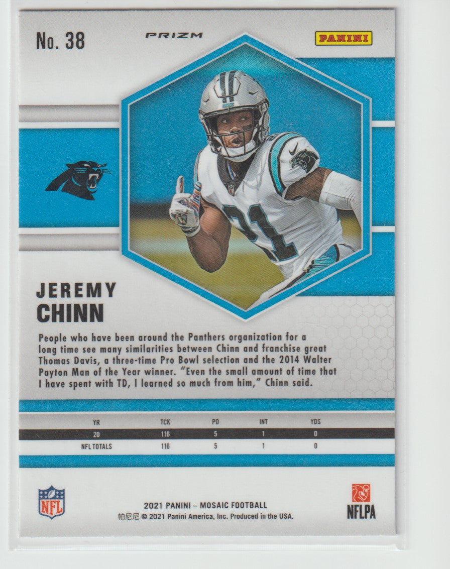 038 Jeremy Chinn - Carolina Panthers Camo Pink Parallel