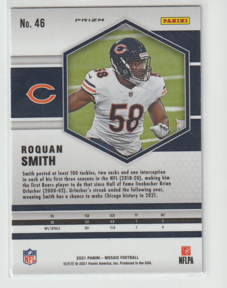 046 Roquan Smith - Chicago Bears Mosaic Parallel