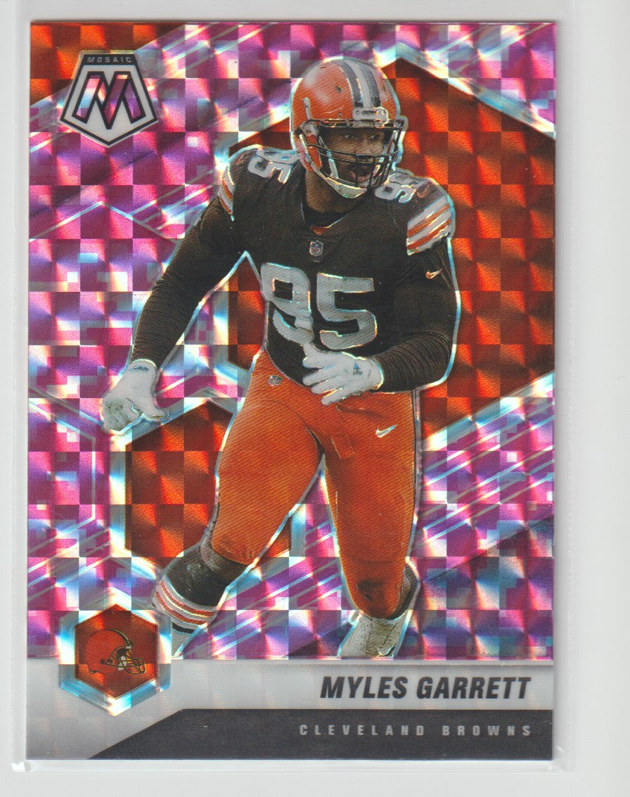 057 Myles Garrett - Cleveland Browns Camo Pink Parallel