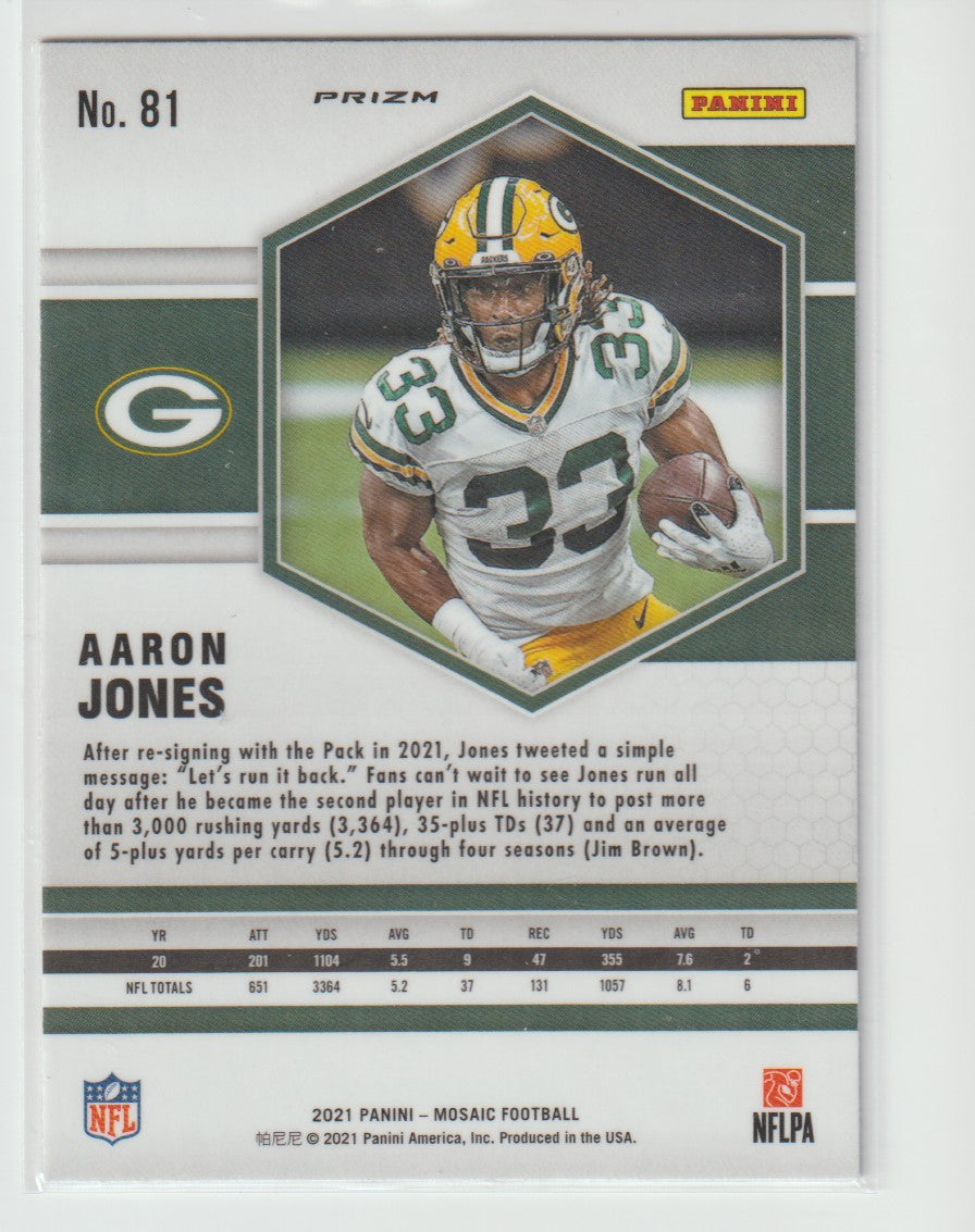 081 Aaron Jones - Green Bay Packers Camo Pink Parallel