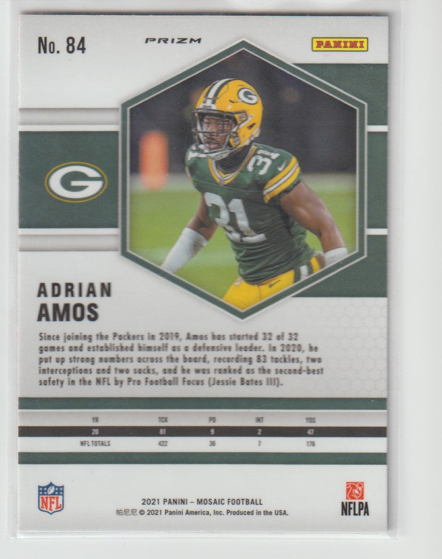 084 Adrian Amos - Green Bay Packers Camo Pink Parallel