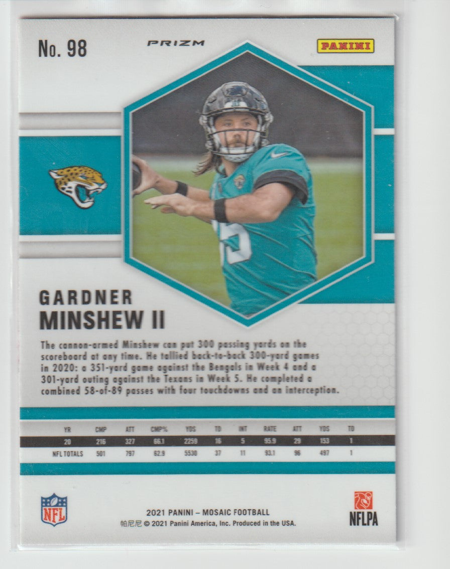 098 Gardner Minshew II - Jacksonville Jaguars Camo Pink Parallel