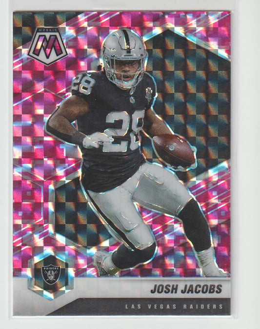 107 Josh Jacobs - Las Vegas Raiders Camo Pink Parallel