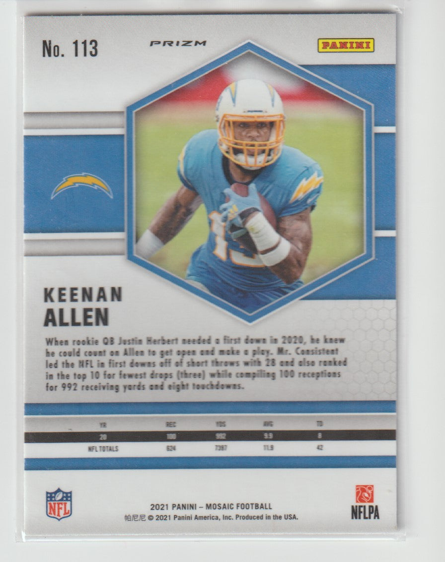 113 Keenan Allen - Los Angeles Chargers Red Parallel