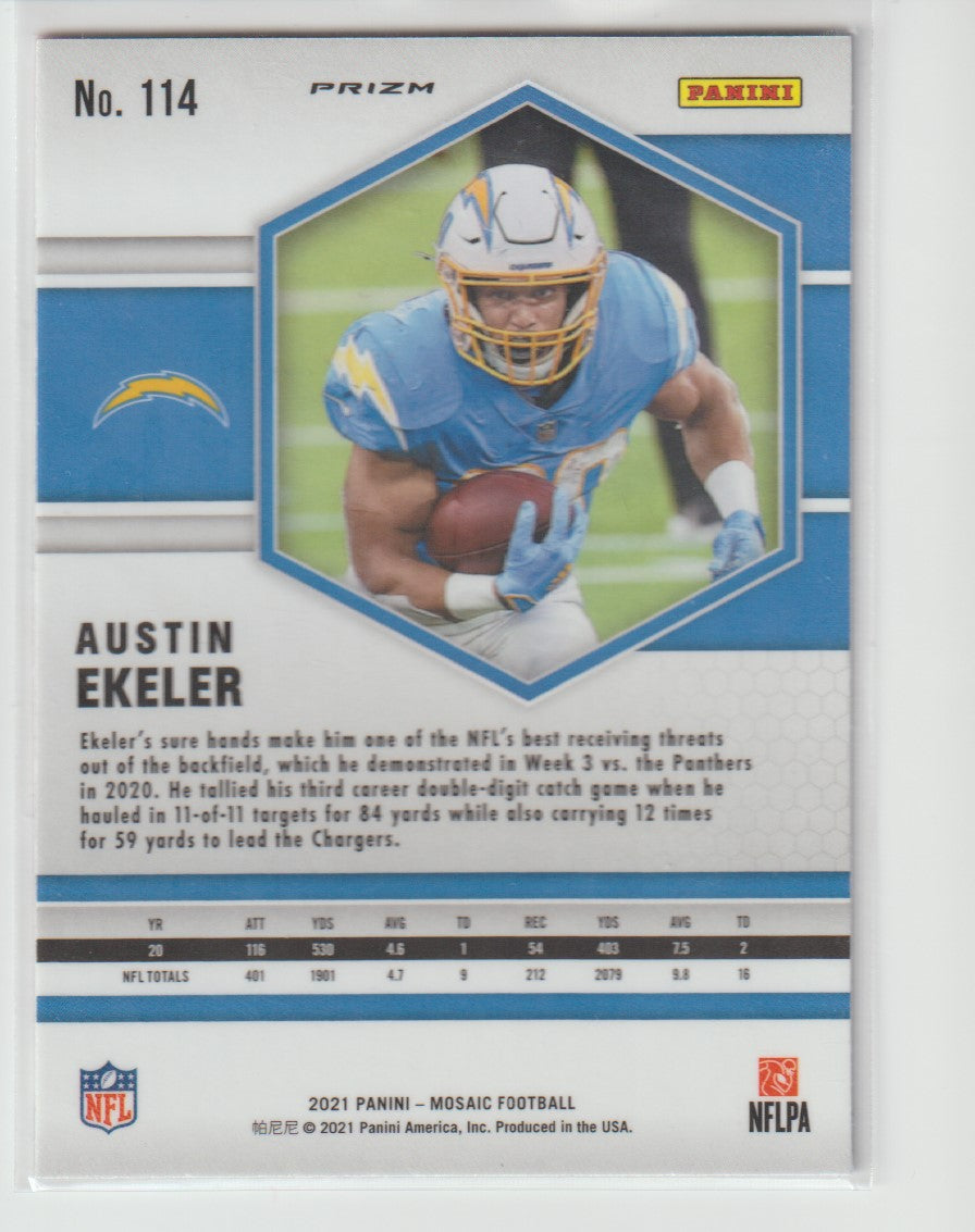 114 Austin Ekeler - Los Angeles Chargers Camo Pink Parallel