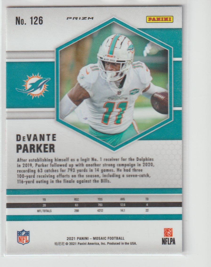 126 DeVante Parker - Miami Dolphins Camo Pink Parallel