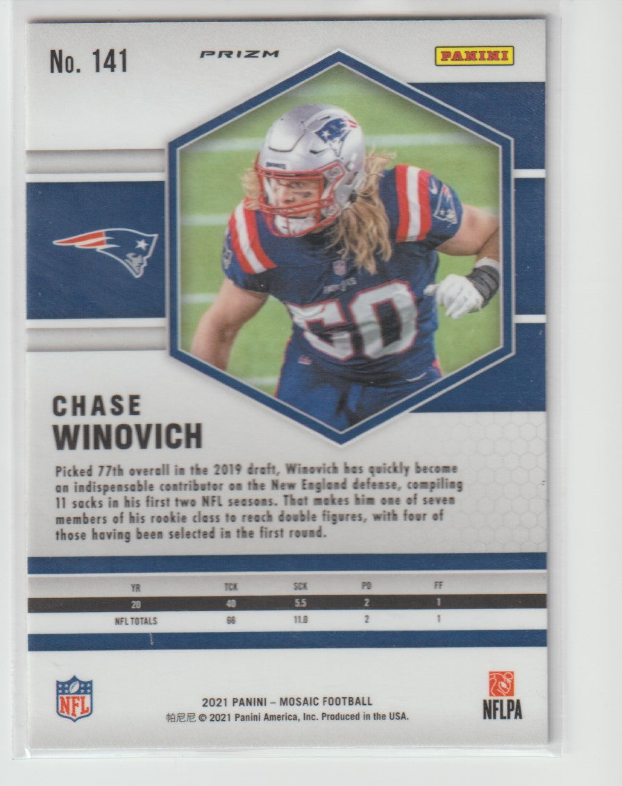 141 Chase Winovich - New England Patriots Camo Pink Parallel