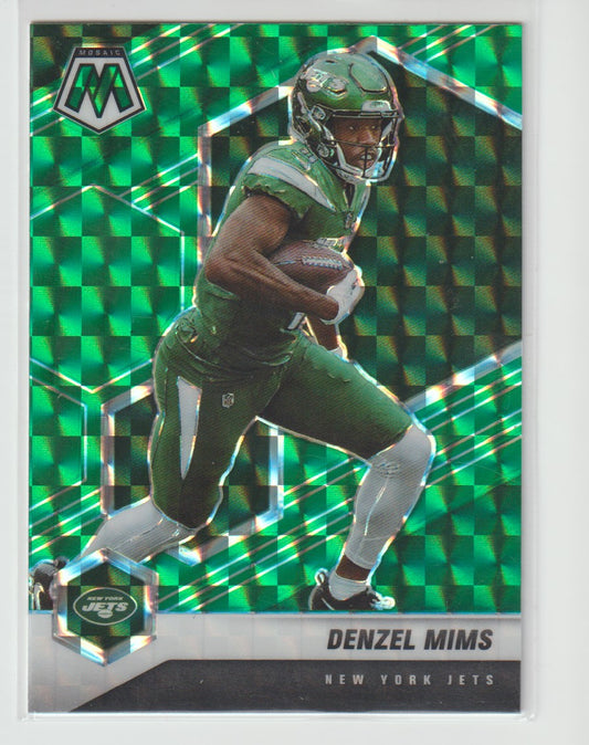 158 Denzel Mims - New York Jets Green Parallel