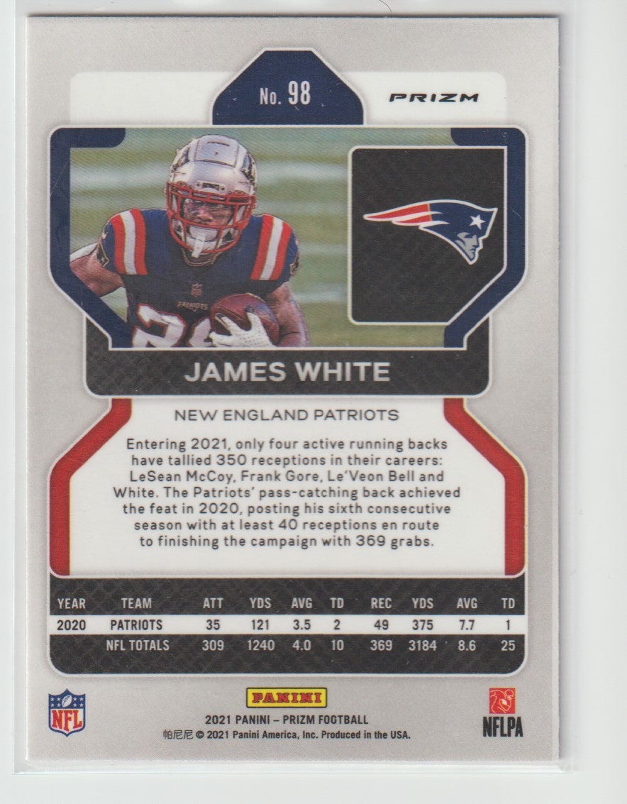 098 James White - New England Patriots Red White Blue