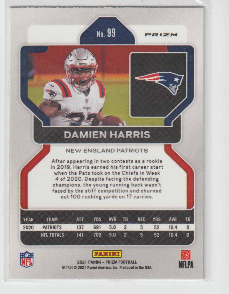 099 Damien Harris - New England Patriots Red White Blue