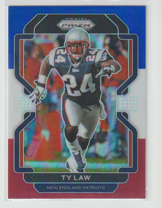 103 Ty Law - New England Patriots Red White Blue