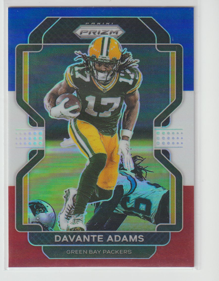 135 Davante Adams - Green Bay Packers Red White Blue