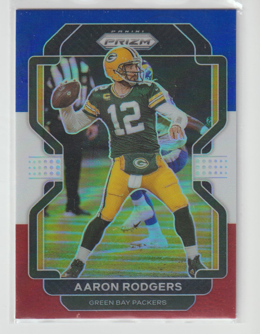 138 Aaron Rodgers - Green Bay Packers Red White Blue