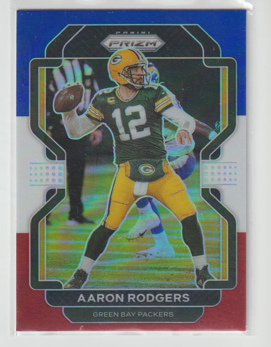 138 Aaron Rodgers - Green Bay Packers Red White Blue