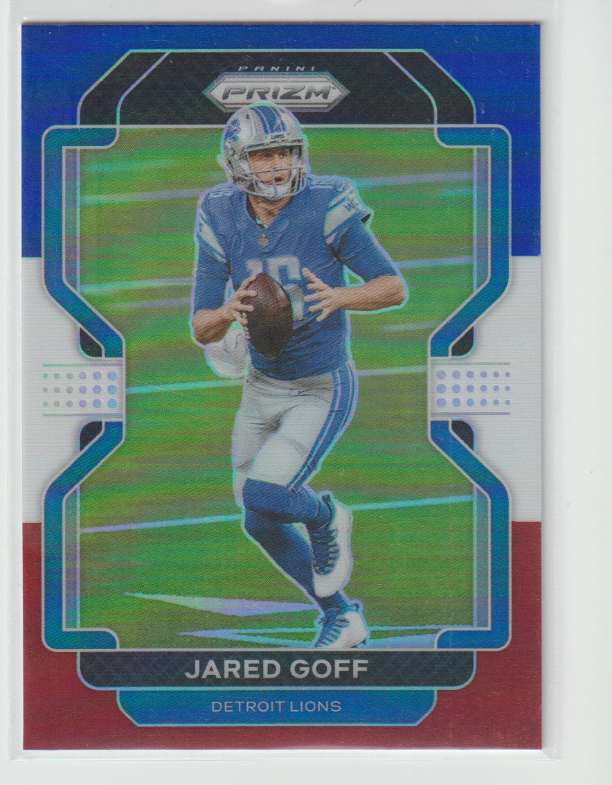 148 Jared Goff - Detroit Lions Red White Blue