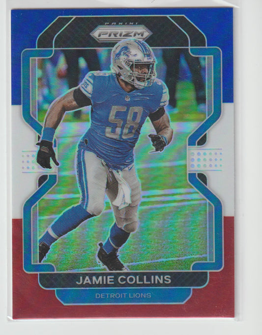 152 Jamie Collins - Detroit Lions Red White Blue