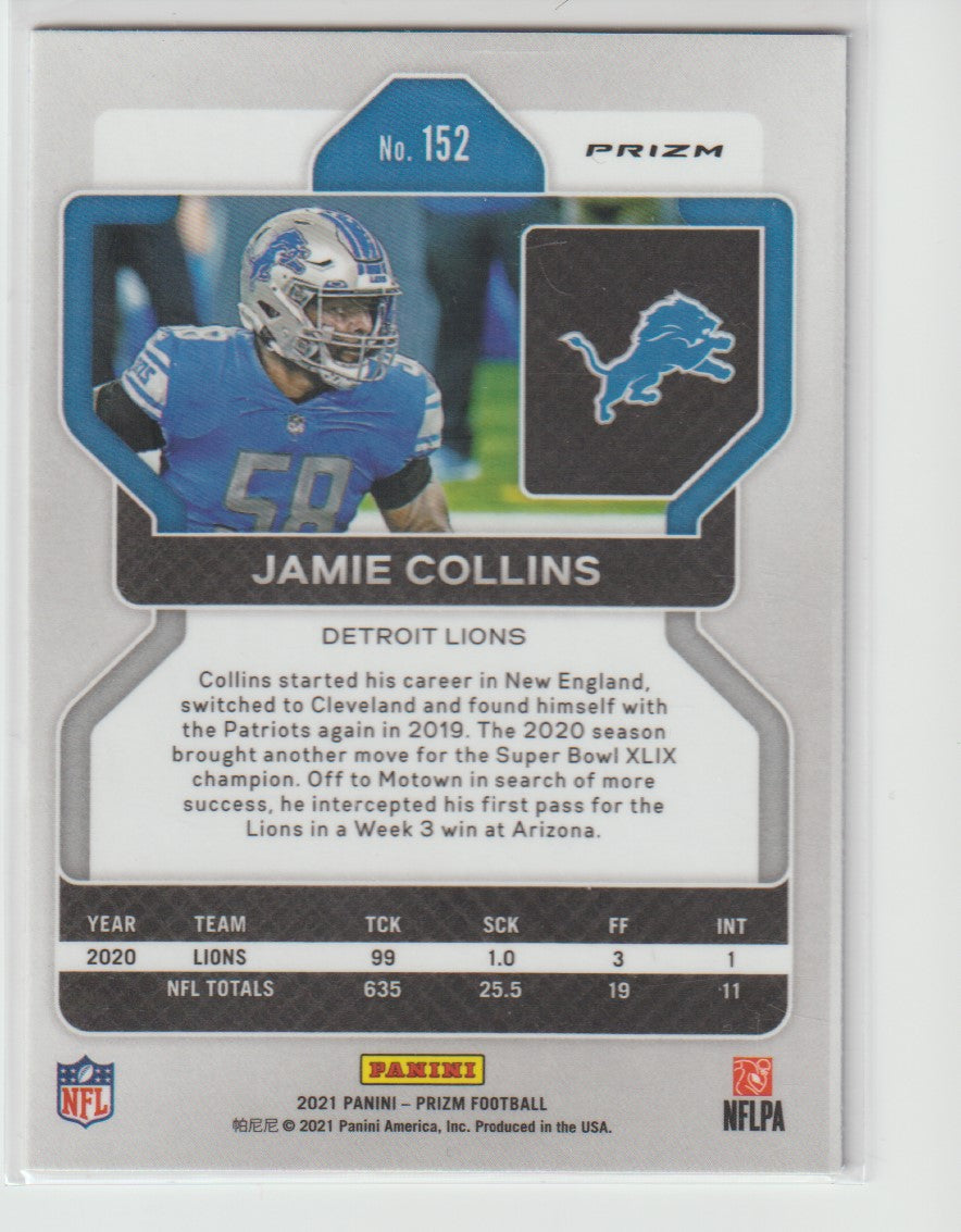 152 Jamie Collins - Detroit Lions Red White Blue