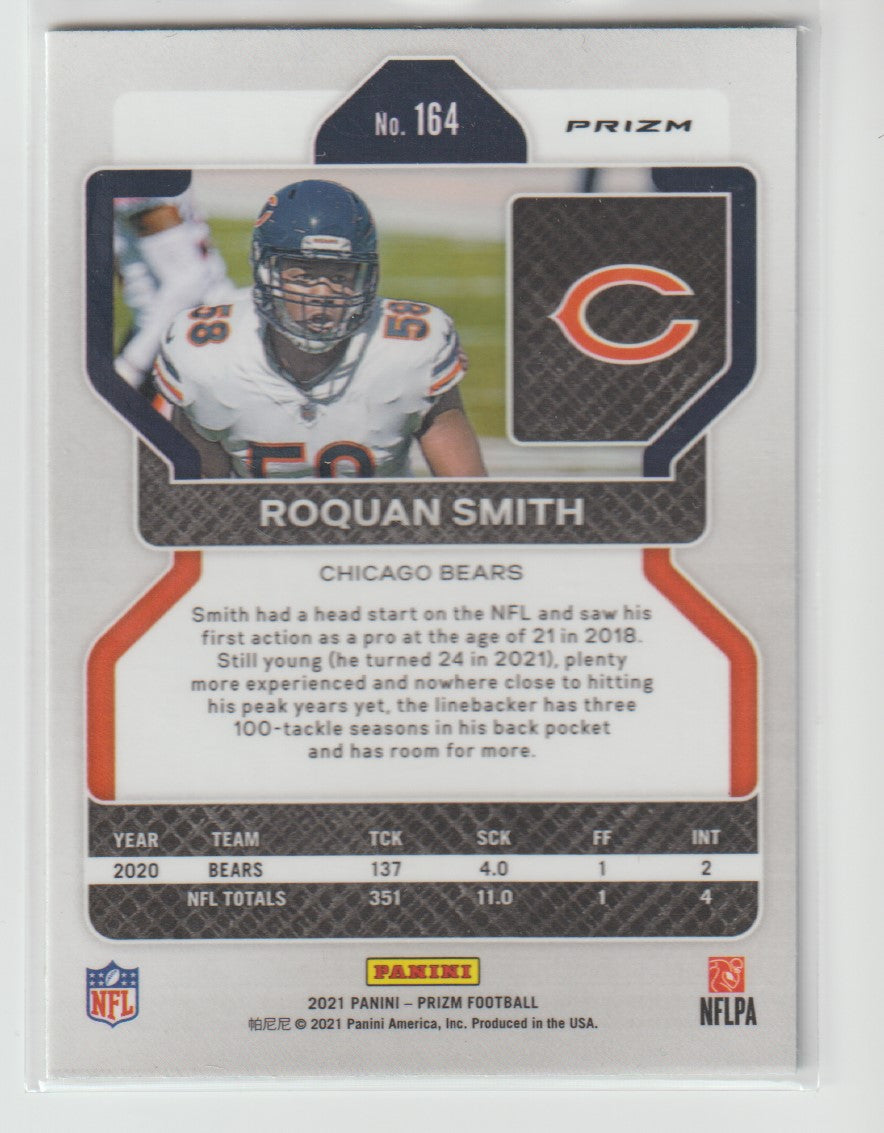 164 Roquan Smith - Chicago Bears Green