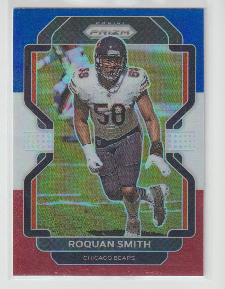 164 Roquan Smith - Chicago Bears Red White Blue