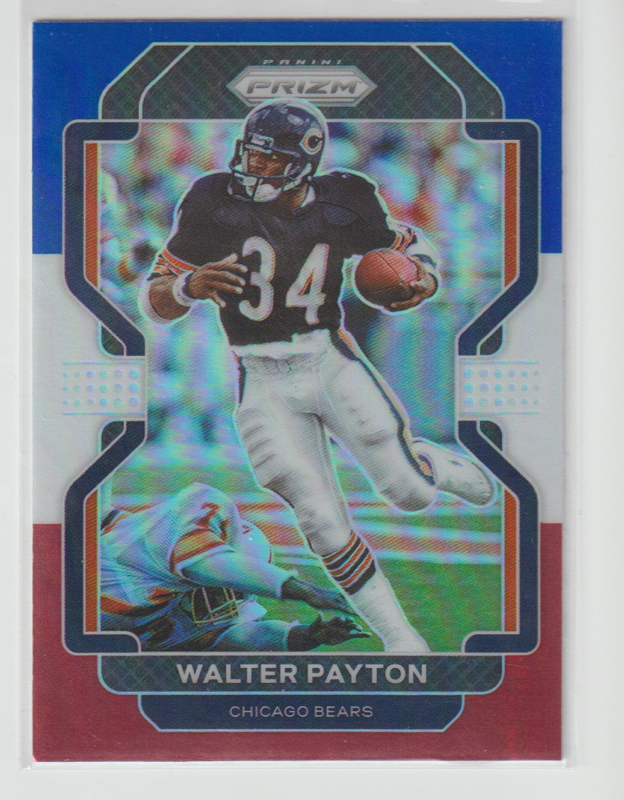 165 Walter Payton - Chicago Bears Red White Blue