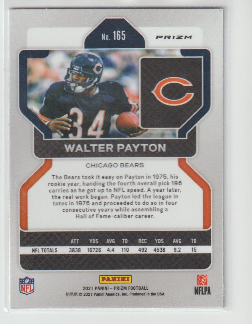 165 Walter Payton - Chicago Bears Red White Blue