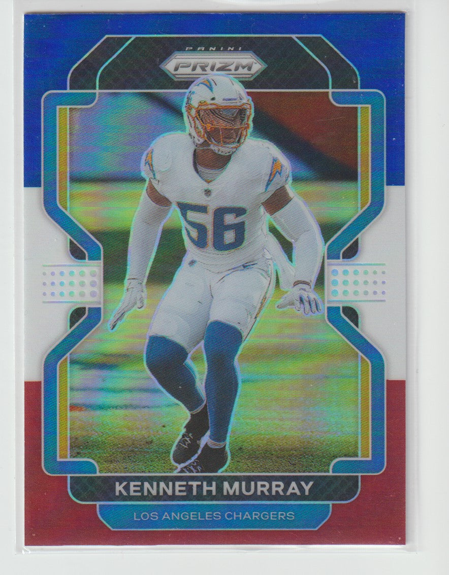 172 Kenneth Murray - Los Angeles Chargers Red White Blue