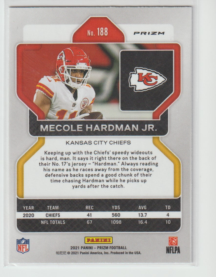 188 Mecole Hardman Jr. - Kansas City Chiefs Red White Blue