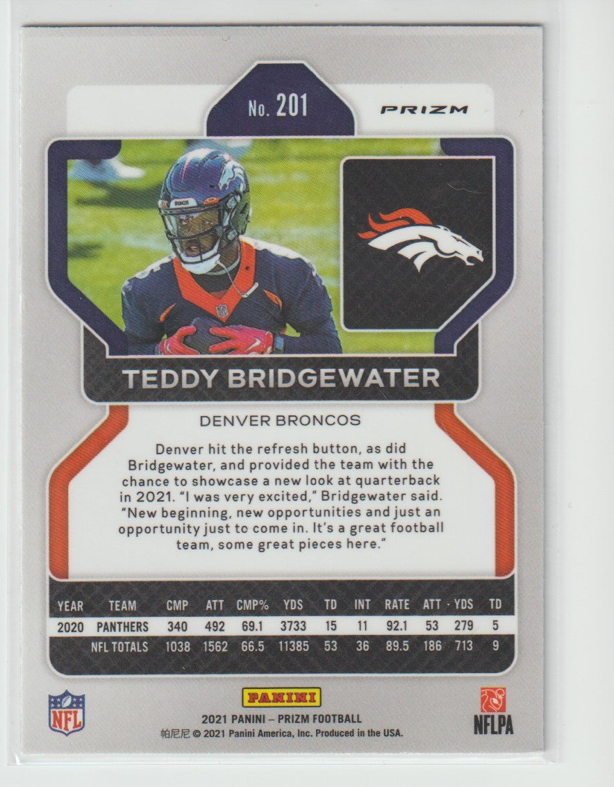 201 Teddy Bridgewater - Denver Broncos Red White Blue