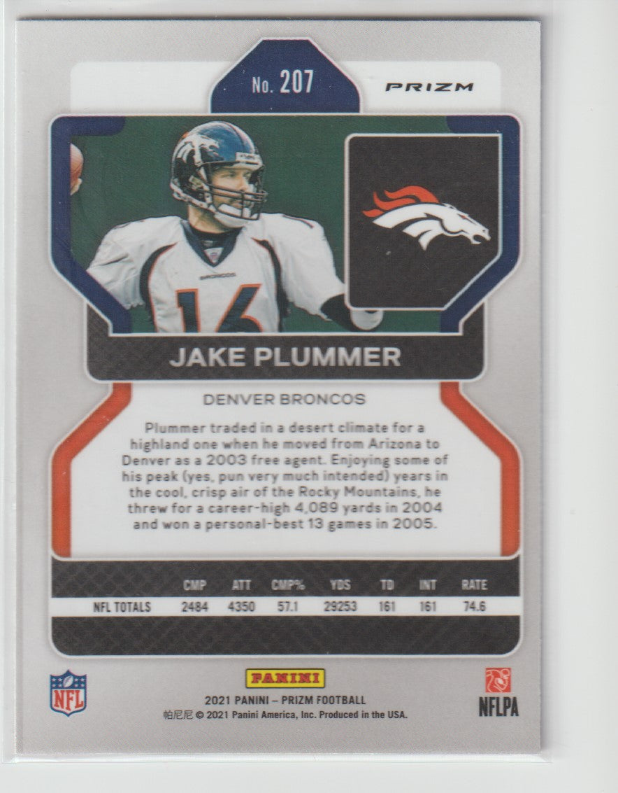 207 Jake Plummer - Denver Broncos Red White Blue