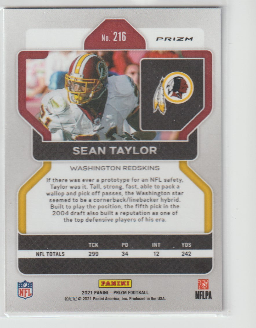 216 Sean Taylor - Washington Redskins Red White Blue