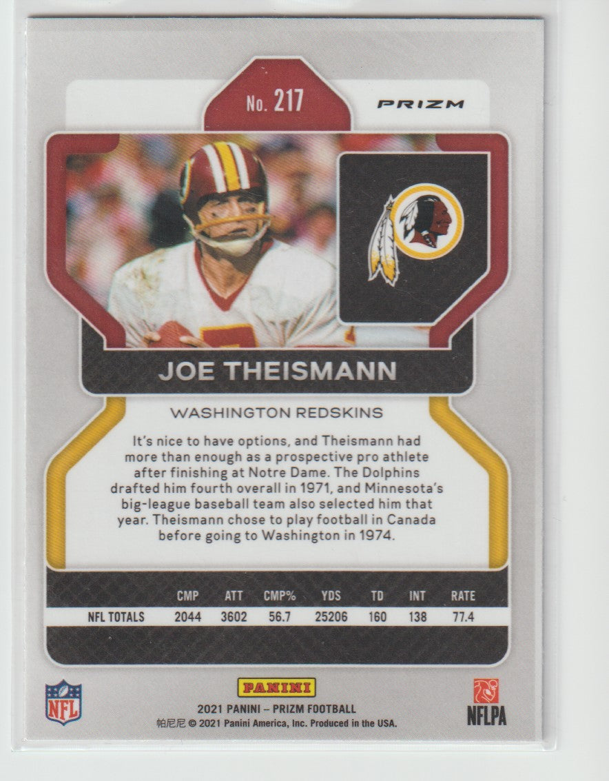 217 Joe Theismann - Washington Redskins Red White Blue