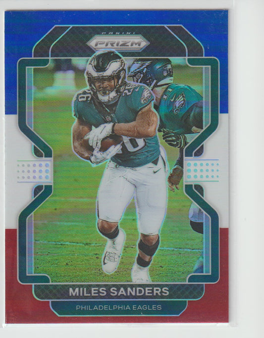 222 Miles Sanders - Philadelphia Eagles Red White Blue