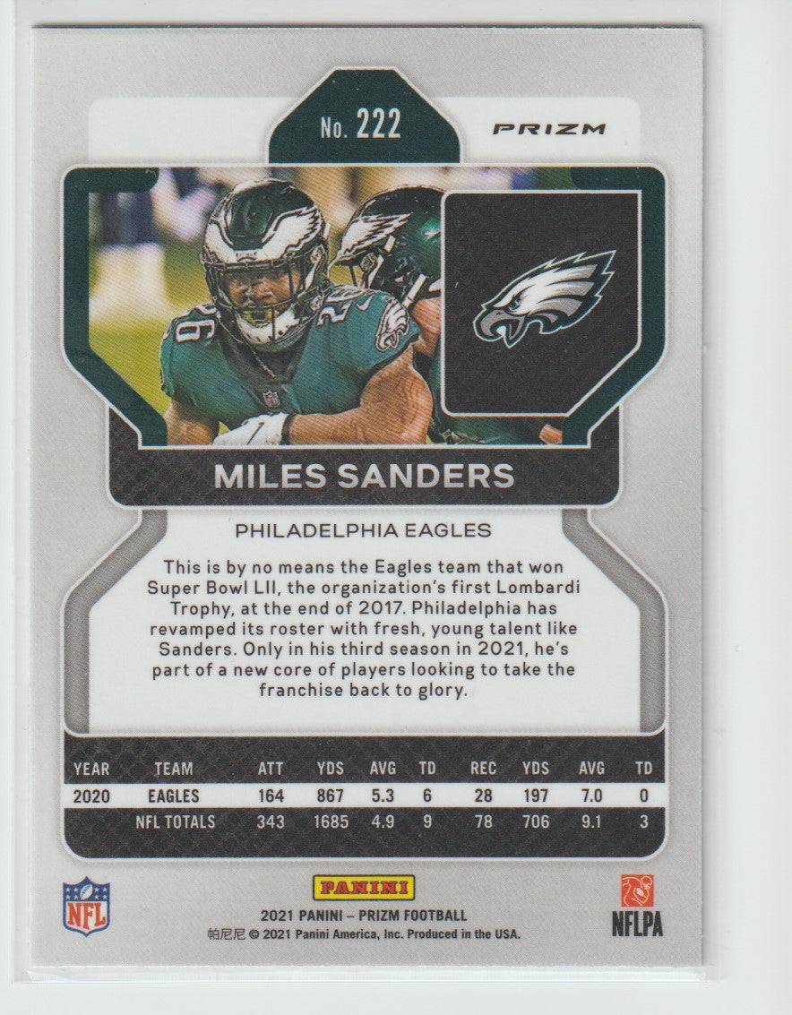 222 Miles Sanders - Philadelphia Eagles Red White Blue