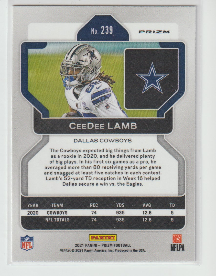 239 CeeDee Lamb - Dallas Cowboys Red White Blue