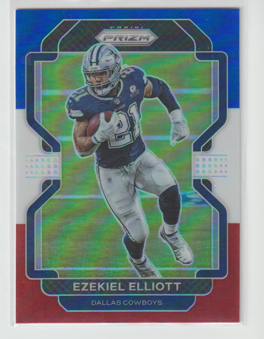 243 Ezekiel Elliott - Dallas Cowboys Red White Blue