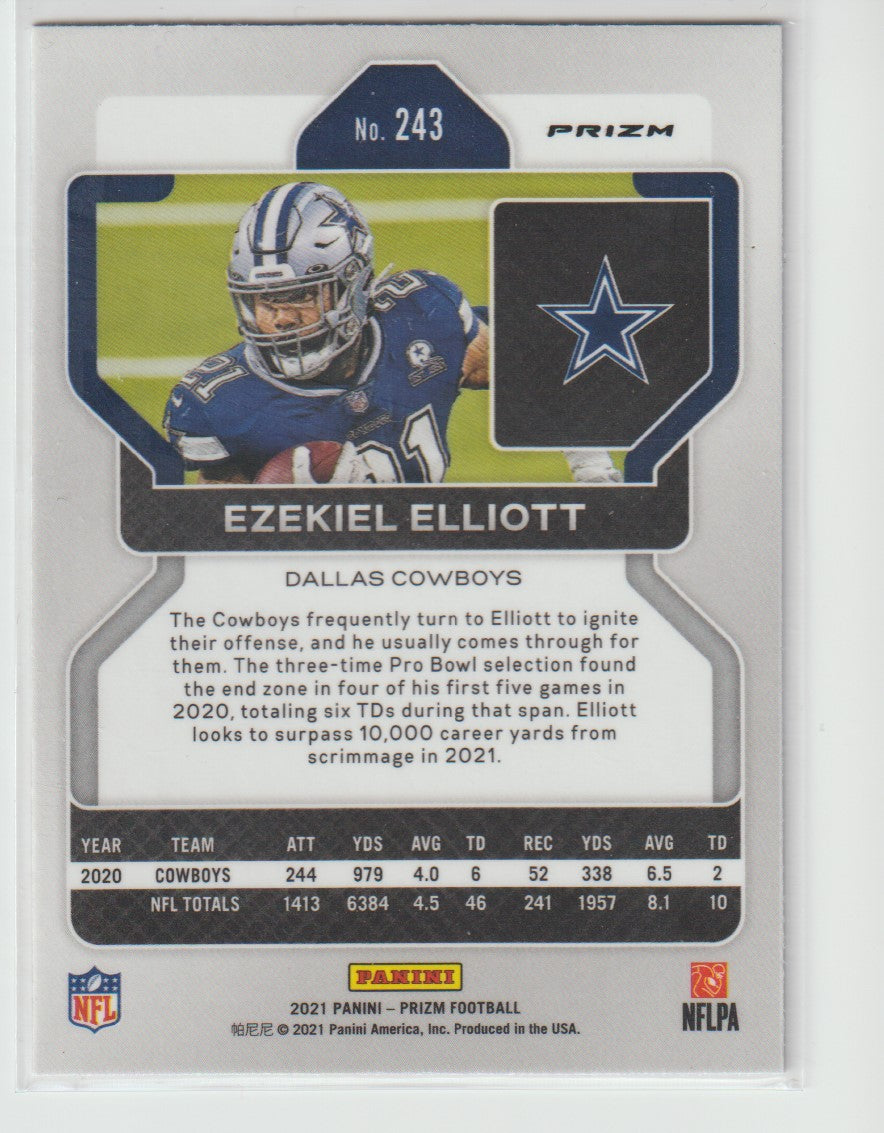 243 Ezekiel Elliott - Dallas Cowboys Red White Blue