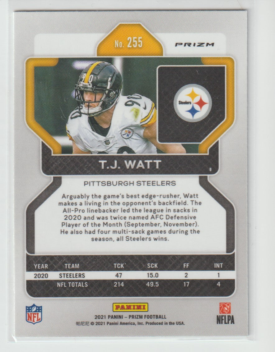 255 T.J. Watt - Pittsburgh Steelers Green