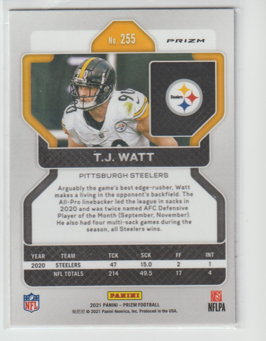 255 T.J. Watt - Pittsburgh Steelers Red White Blue