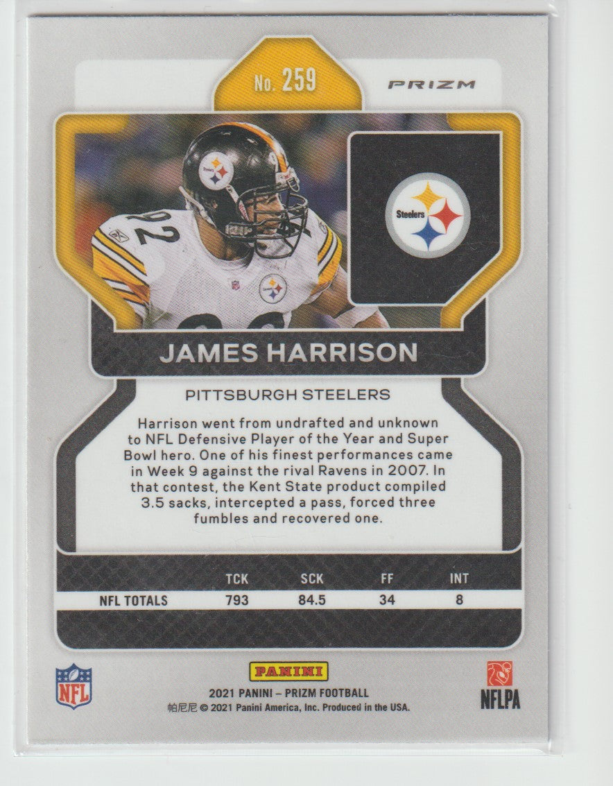 259 James Harrison - Pittsburgh Steelers Red White Blue