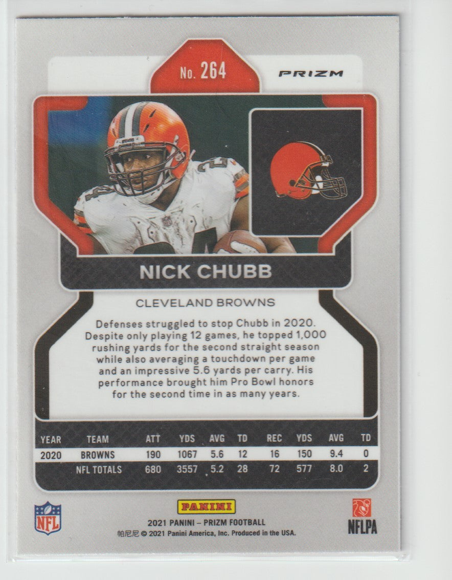 264 Nick Chubb - Cleveland Browns Red White Blue