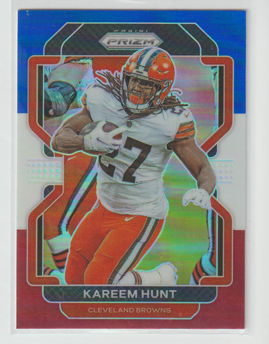 265 Kareem Hunt - Cleveland Browns Red White Blue