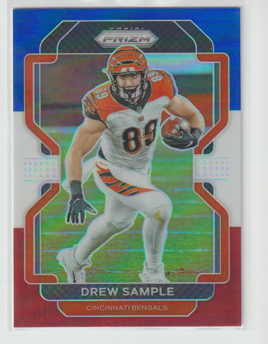 272 Drew Sample - Cincinnati Bengals Red White Blue