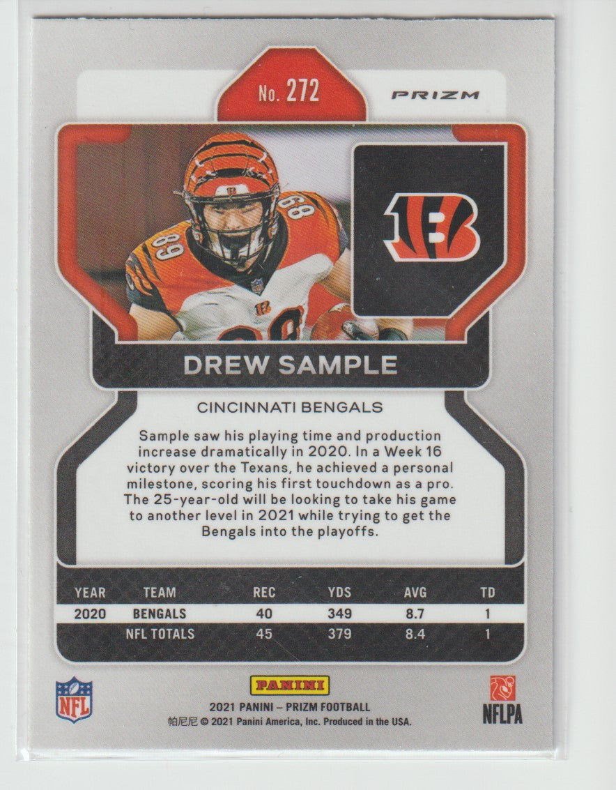 272 Drew Sample - Cincinnati Bengals Red White Blue